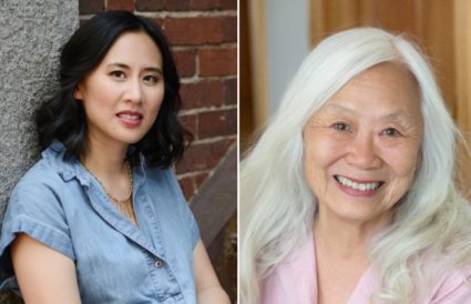 Authors Celeste Ng (L) and Maxine Hong Kingston (R). Ng chose Kingston's "The Woman Warrior" for the August book club pick. Credit: Kevin Day Photography and Maryanne Teng Hogarth.