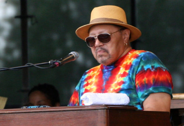 Art Neville performing with The Funky Meters at the New Orleans Jazz & Heritage Festival, Gentilly Stage, on Sunday, May 6, 2012. Photo courtesy: robbiesaurus/Flickr via Wikimedia Commons