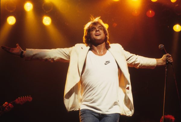 Eddie Money performs at the Orpheum Theatre in Minneapolis, Minnesota on May 2, 1987. Photo by Jim Steinfeldt/Michael Ochs Archives/Getty Images