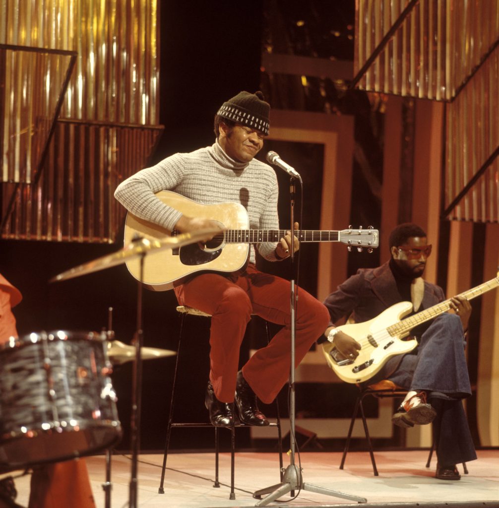 Bill Withers performing. Photo by David Redfern/Redferns