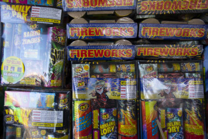 Fireworks stand in Hawthorne for the 4th of July