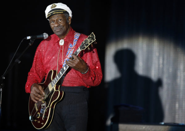 Rock and roll legend Chuck Berry performs during the Bal de la Rose in Monte Carlo March 28, 2009. The Bal de la Rose is a traditional annual charity event in aid of Foundation Princess Grace. Photo by Eric Gaillard/REUTERS