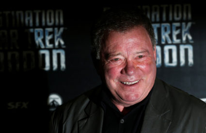 FILE PHOTO: Shatner who plays Captain James T. Kirk in the original version of Star Trek arrives at the Destination Star T...