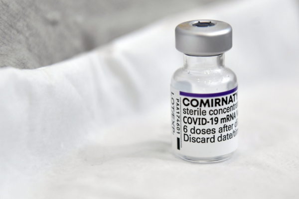 Frontline workers receive vaccine booster against coronavirus disease (COVID-19) in Ireland