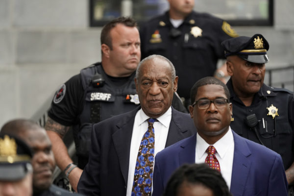 Actor and comedian Bill Cosby leaves the Montgomery County Courthouse after his first day of sentencing hearings in his sexual assault trial in Norristown, Pennsylvania. Photo by Jessica Kourkounis/Reuters