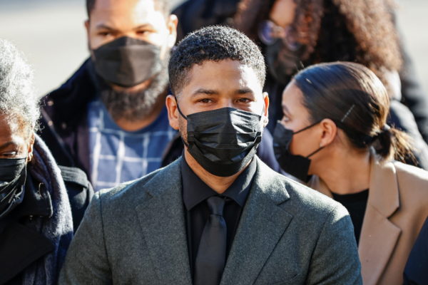Former "Empire" actor Smollett arrives at court for the first full day of his trial in Chicago