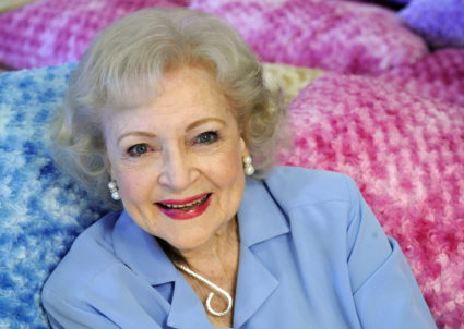 Actress Betty White poses for a photograph in Los Angeles