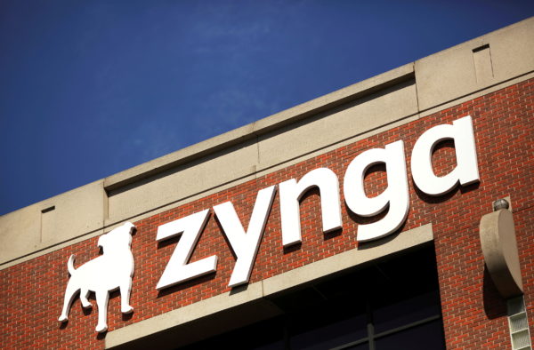 FILE PHOTO: The Zynga logo is pictured at the company's headquarters in San Francisco