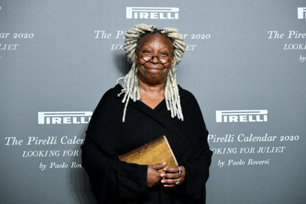 Actor Whoopi Goldberg poses at the launch of the "Looking for Juliet" 2020 Pirelli Calendar in the northern Italian city of Verona, Italy, December 3, 2019. Photo by Flavio Lo Scalzo/REUTERS