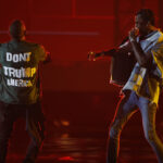 Young Thug performs "No Limit" with Usher at the 2016 BET Awards in Los Angeles