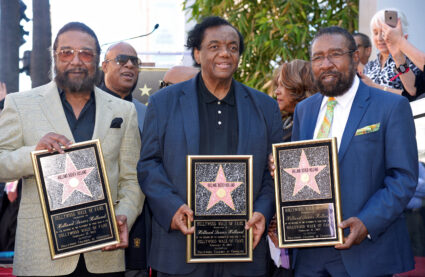 FILE PHOTO: Songwriters Eddie Holland, Lamont Dozier and Brian Holland receive a star on the Hollywood Walk of Fame