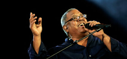 FILE PHOTO: Cuban musician Pablo Milanes performs at a concert in Havana