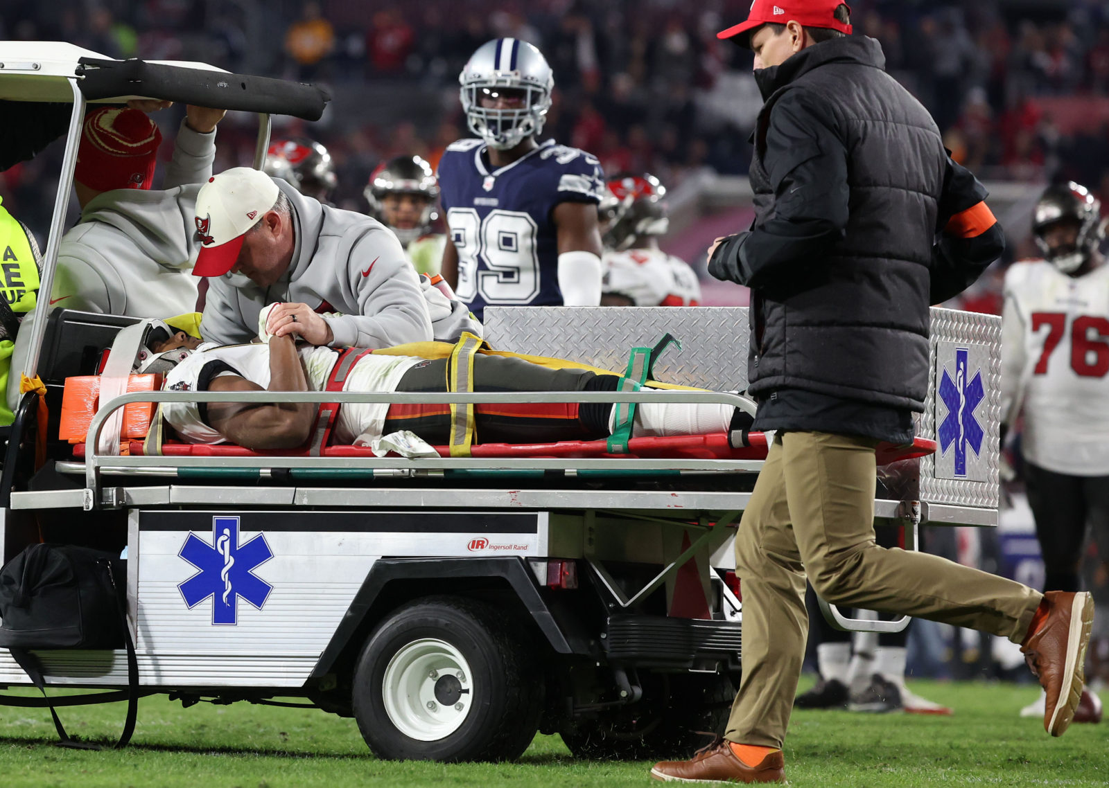 Erica Ruge Injury Update Buccaneers’ Russell Gage hospitalized for more tests after neck injury ...