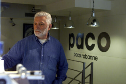 FILE PHOTO: Spanish-born French fashion designer Paco Rabanne seen in his Paris workshop May 18. Rabanne insists..