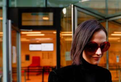 FILE PHOTO: Actor Eva Green leaves the High Court in London
