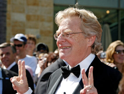 FILE PHOTO: Television personality Jerry Springer arrives at the 34th annual Daytime Emmy Awards in Hollywood