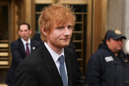 Singer Ed Sheeran leaves the Manhattan federal court after his copyright trial in New York City, U.S., May 4, 2023. Photo by Shannon Stapleton/REUTERS
