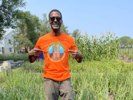 We the People Opportunity Farm Executive Director Melvin Parson started his farm program to hire people leaving prison after being incarcerated himself and confronting the challenge of reentry. August 21, 2023. Photo courtesy of We the People Opportunity Farm