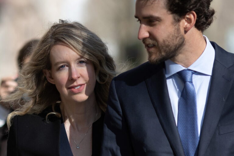 Theranos founder Holmes arrives at federal court in San Jose, California